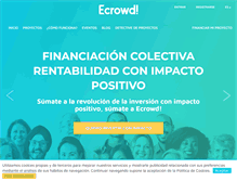 Tablet Screenshot of ecrowdinvest.com